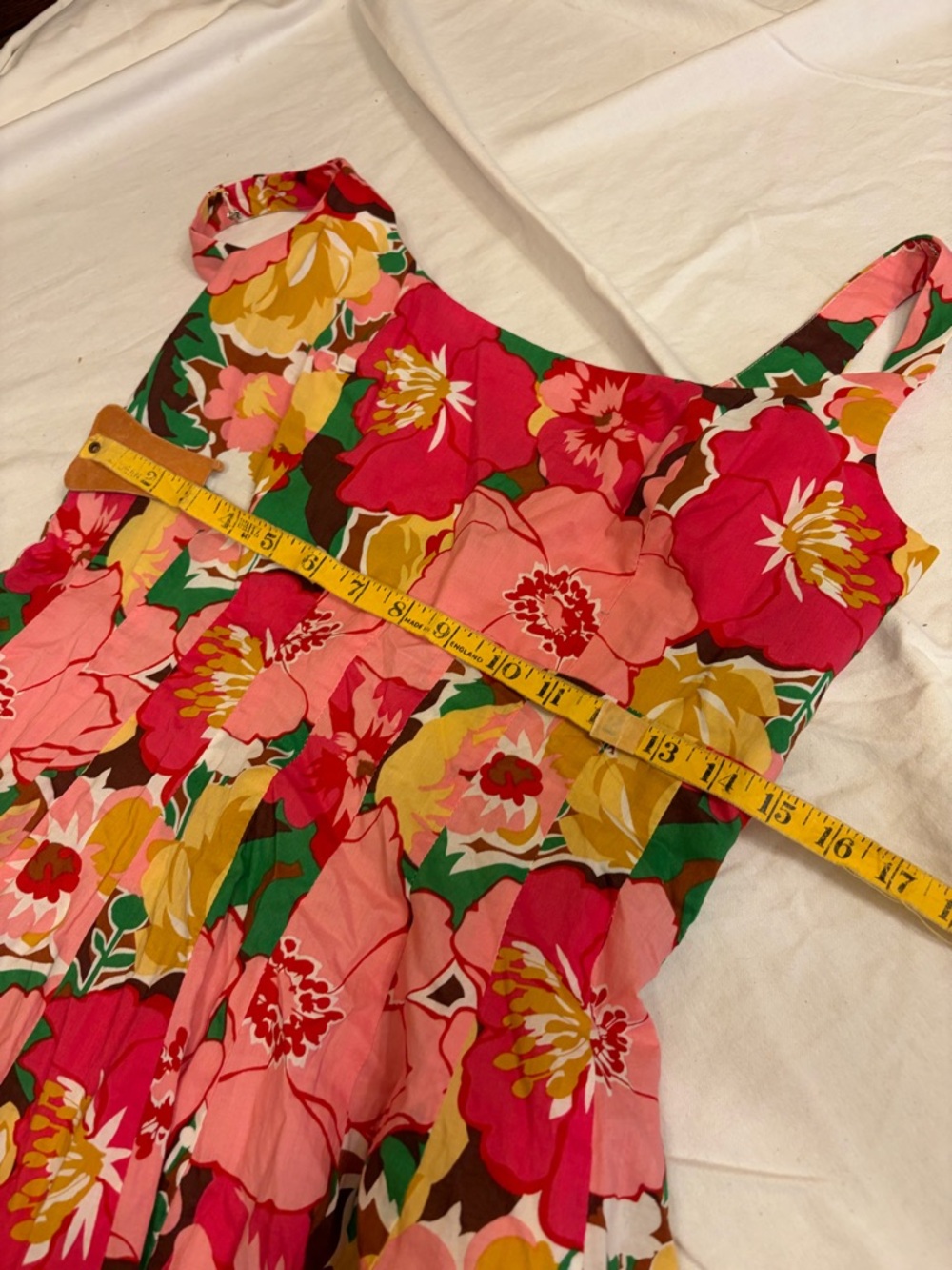 Talbots Floral Dress in Pink, Red, Yellow & Green - Picture 6 of 8